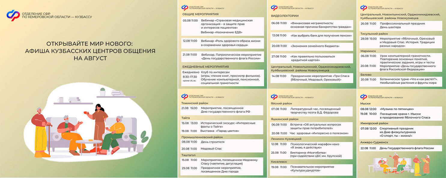 Открывайте мир нового: афиша центров общения на август!