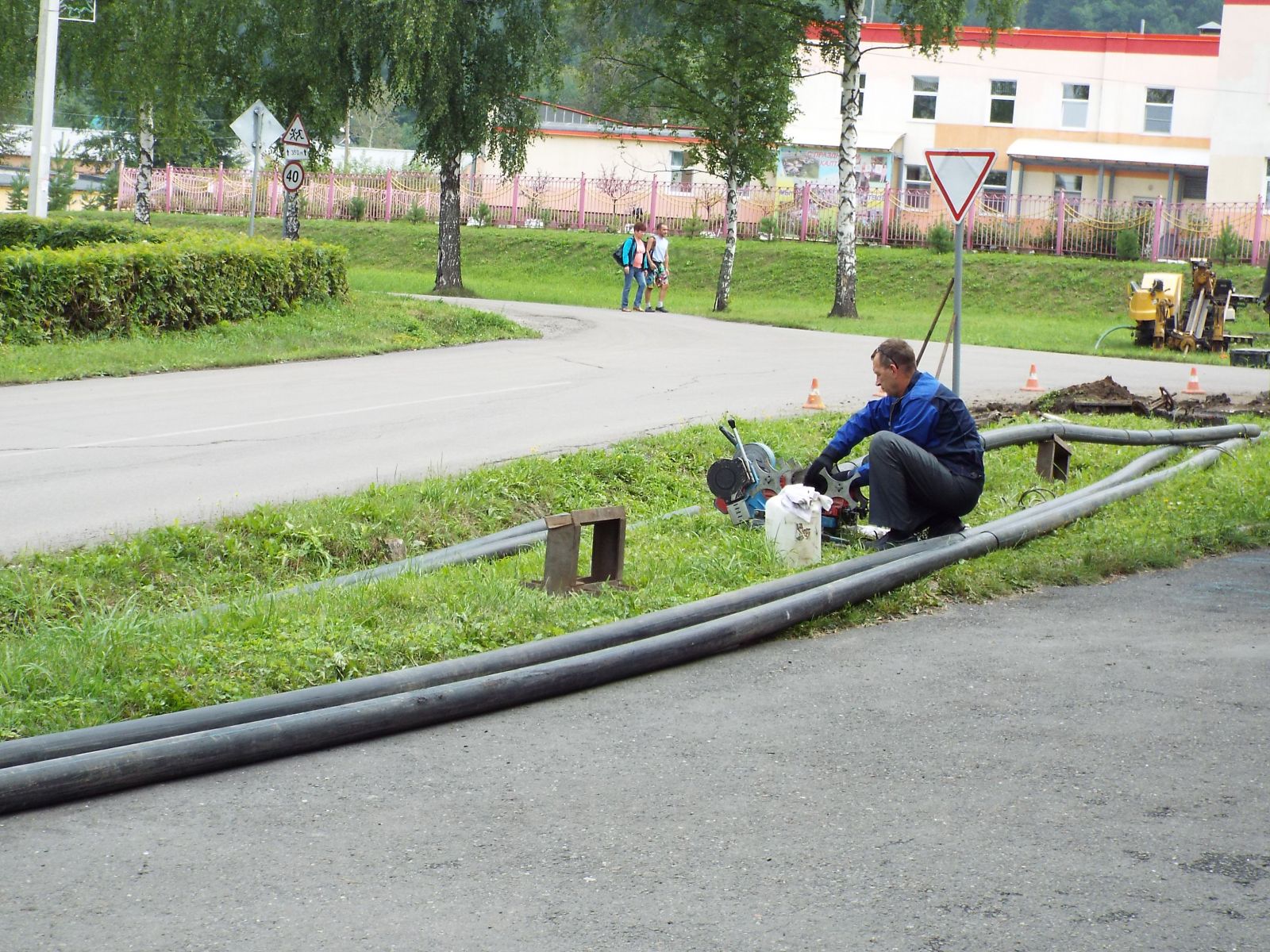 В Калтане идут работы по капитальному ремонту сетей водоснабжения
